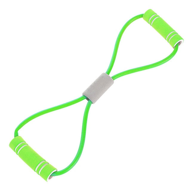 New Gym 8 Word Elastic Band Chest Developer Rubber Latex Resistance Bands Fitness Equipment Stretch Yoga Training