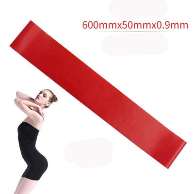 Yoga Rubber Resistance Bands Indoor Outdoor Fitness Equipment 0.4mm-1.2mm Pilates Sport Training Workout Elastic Bands