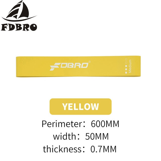 FDBRO 5 Level Resistance Bands Rubber Loops Latex Yoga Gym Strength Training Athletic Rubber Bands Workout Fitness Gym Equipment